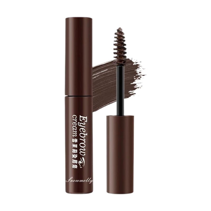 ماسكارا حواجب طبيعية طويلة الأمد 3D من سنو ياسمين: مقاومة للماء، مقاومة للتلطخ، حواجب طبيعية بني داكن، طويلة الأمد